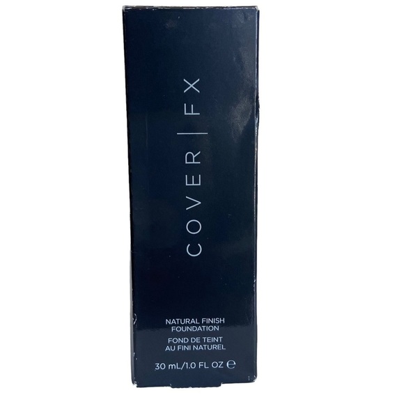 COVER FX Natural Finish Foundation P120 DEEP Full Size 30ml/1oz New Boxed - Picture 3 of 15
